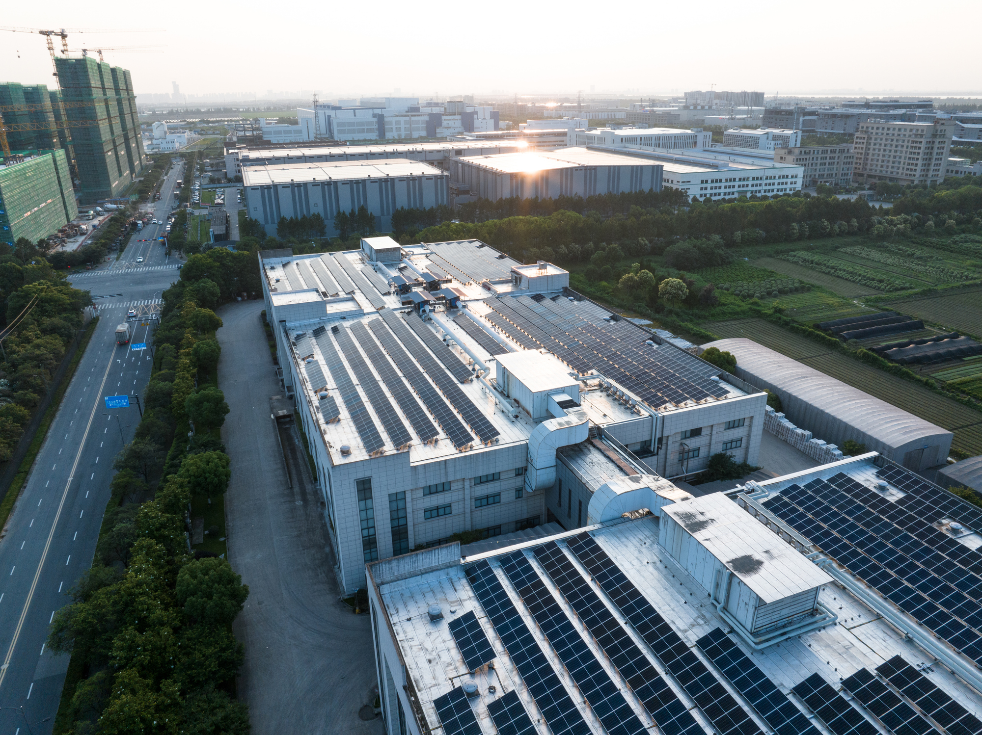 view of solar power panels